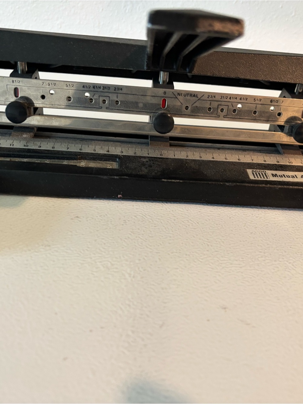 Black Drafting Parallel Ruler - Precision Line Guide three hole punch - Picture 2 of 6